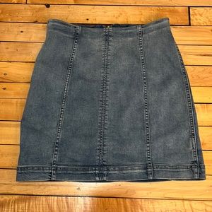 Free People Jean Skirt